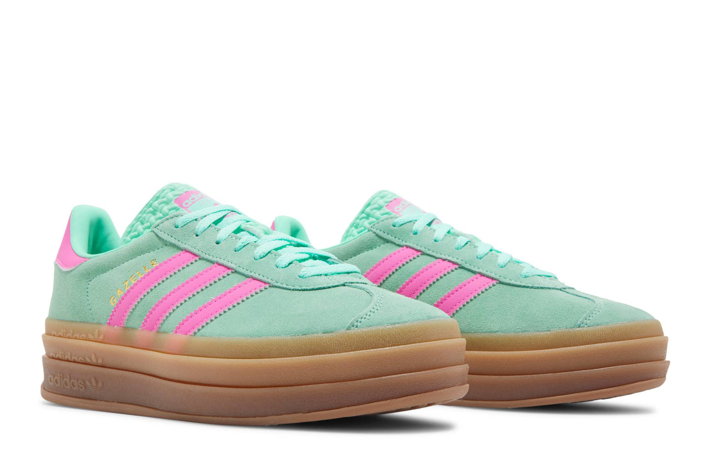 ( Women ) Adidas Gazelle Bold Pulse Mint Screaming Pink H06125