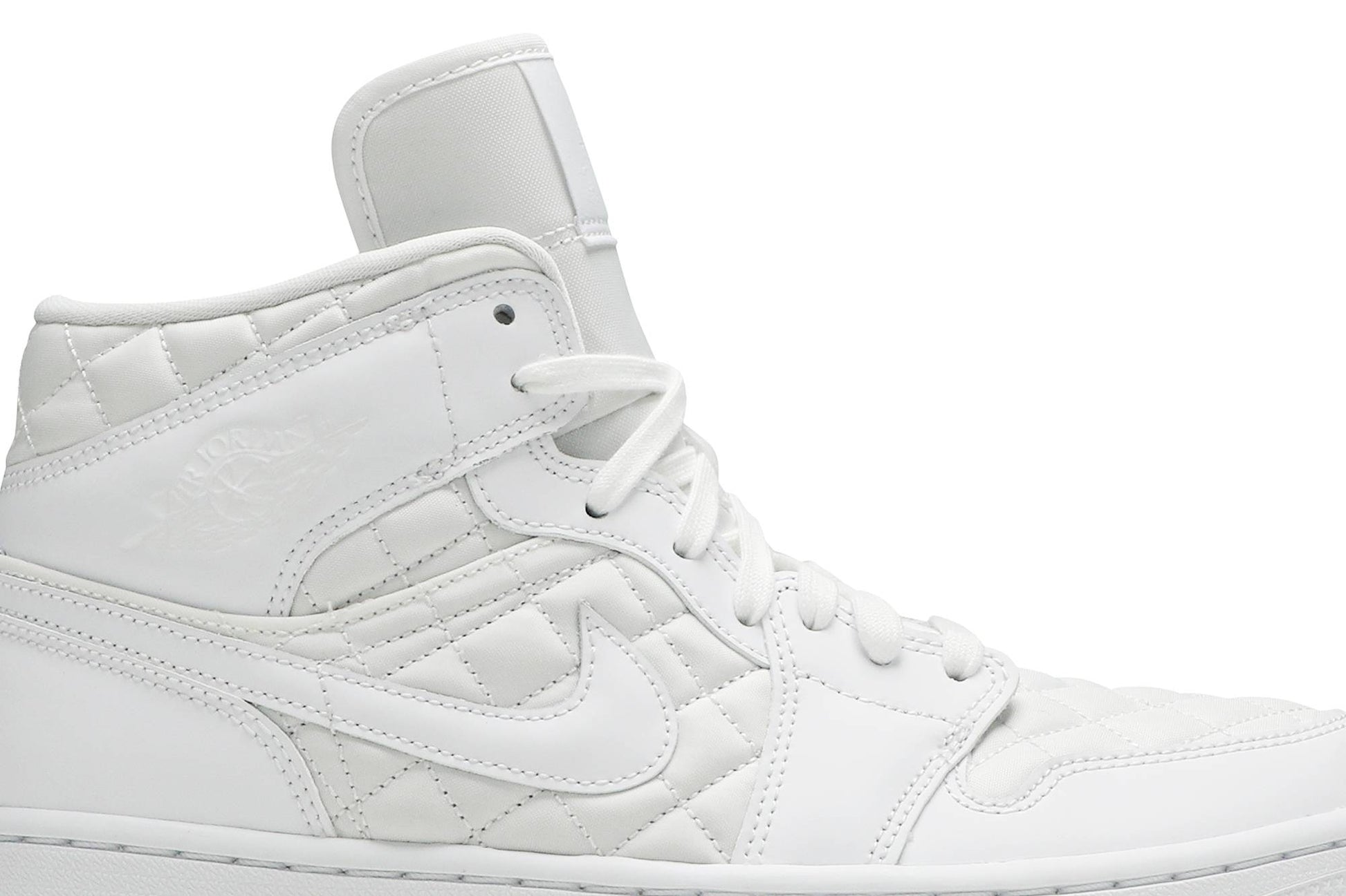 ( Women ) Air Jordan 1 Mid SE White Quilted DB6078-100