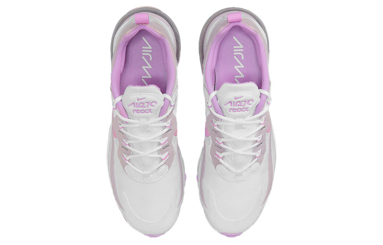 ( Women ) Nike Air Max 270 React White Fuchsia Glow Platinum Violet CZ1609-100