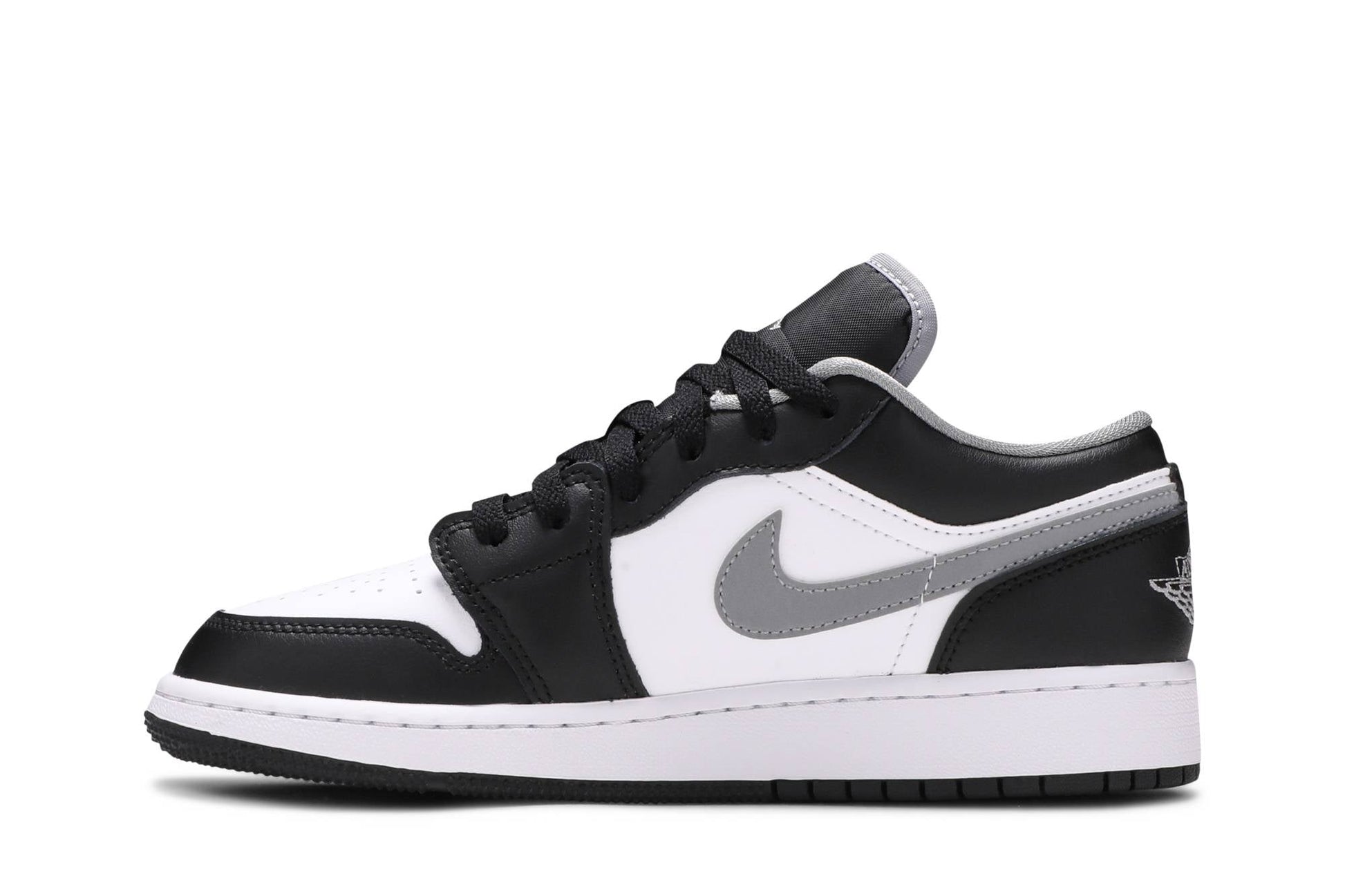 ( Grade School ) Air Jordan 1 Low Black Medium Grey 553560-040