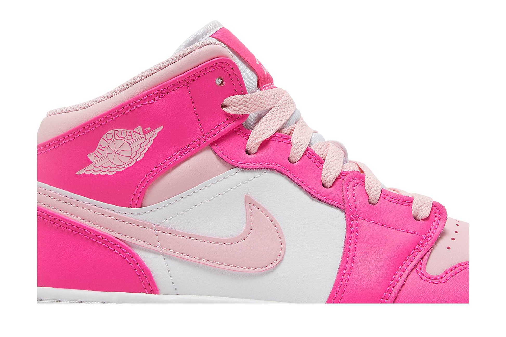 ( Grade School ) Air Jordan 1 Mid Medium Soft Pink FD8780-116