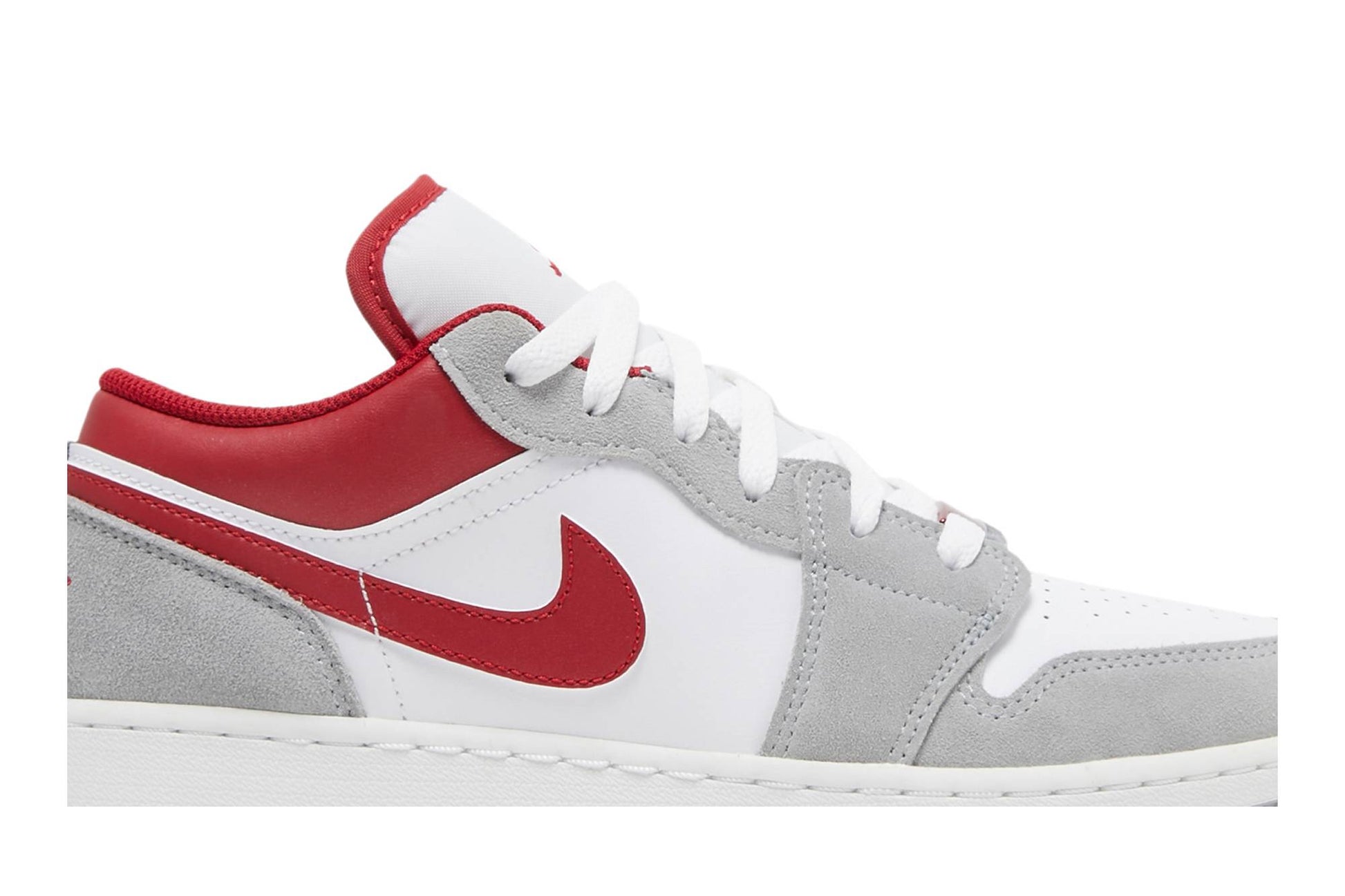 ( Grade School ) Air Jordan 1 Low SE 'Light Smoke Grey Gym Red' DM0589-016