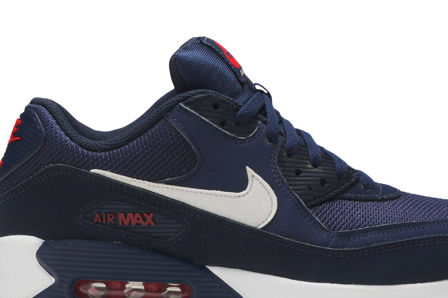 Nike Air Max 90 Midnight Navy University Red White AJ1285-403