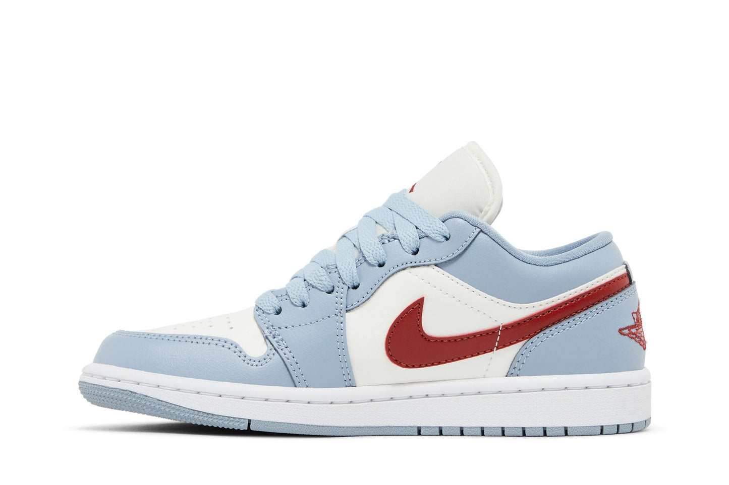 ( Women ) Air Jordan 1 Low Blue Whisper Dune Red DC0774-164