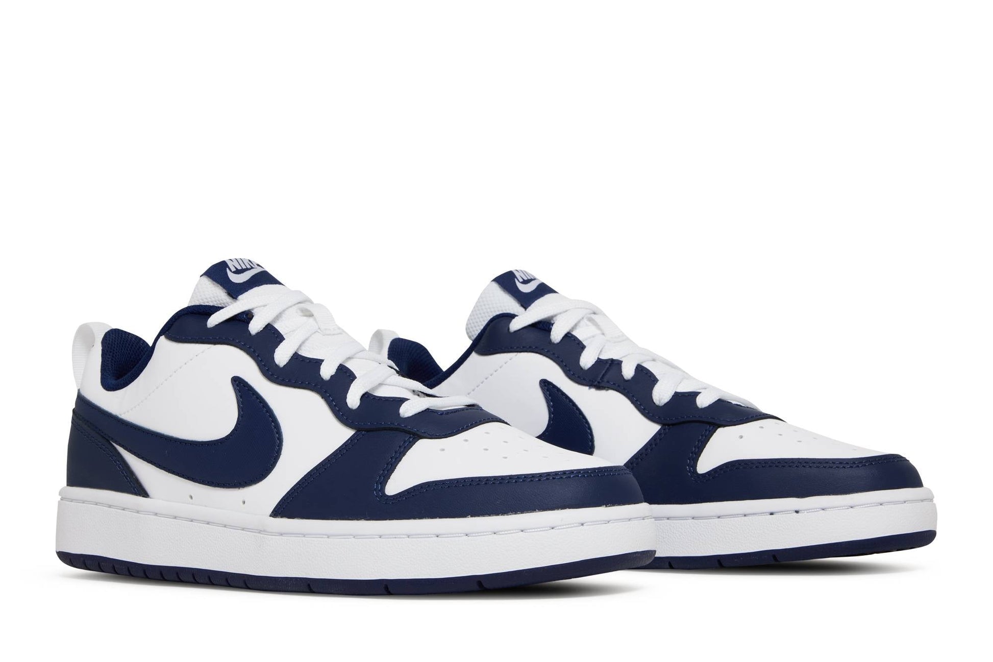 ( Grade School ) Nike Court Borough Low 2 'White Blue Void' BQ5448-107