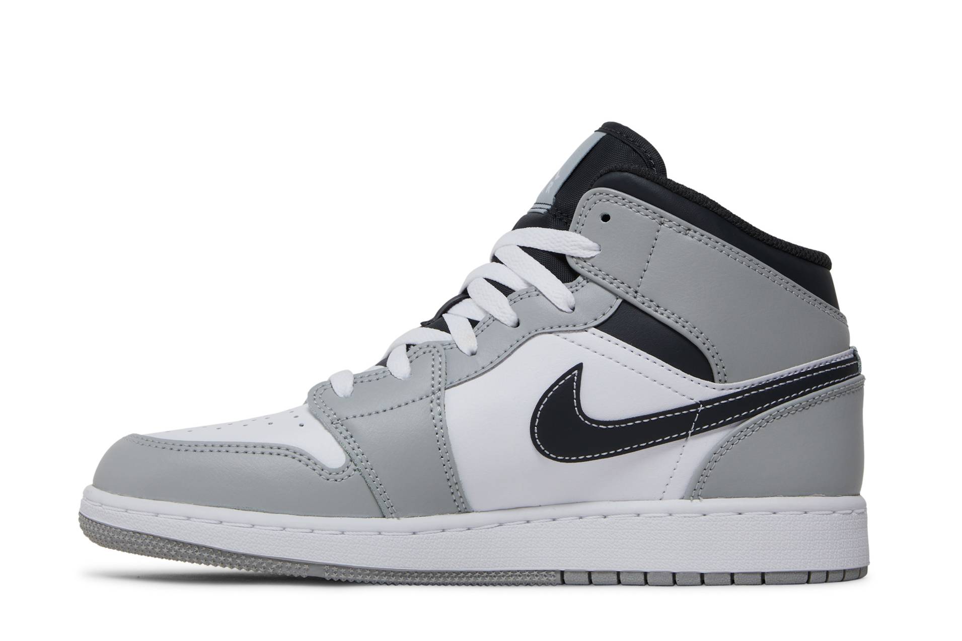 ( Grade School ) Air Jordan 1 Mid Greyscale 554725-078