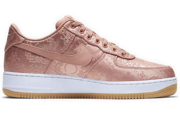 CLOT X Nike Air Force 1 Low Rose Gold Silk