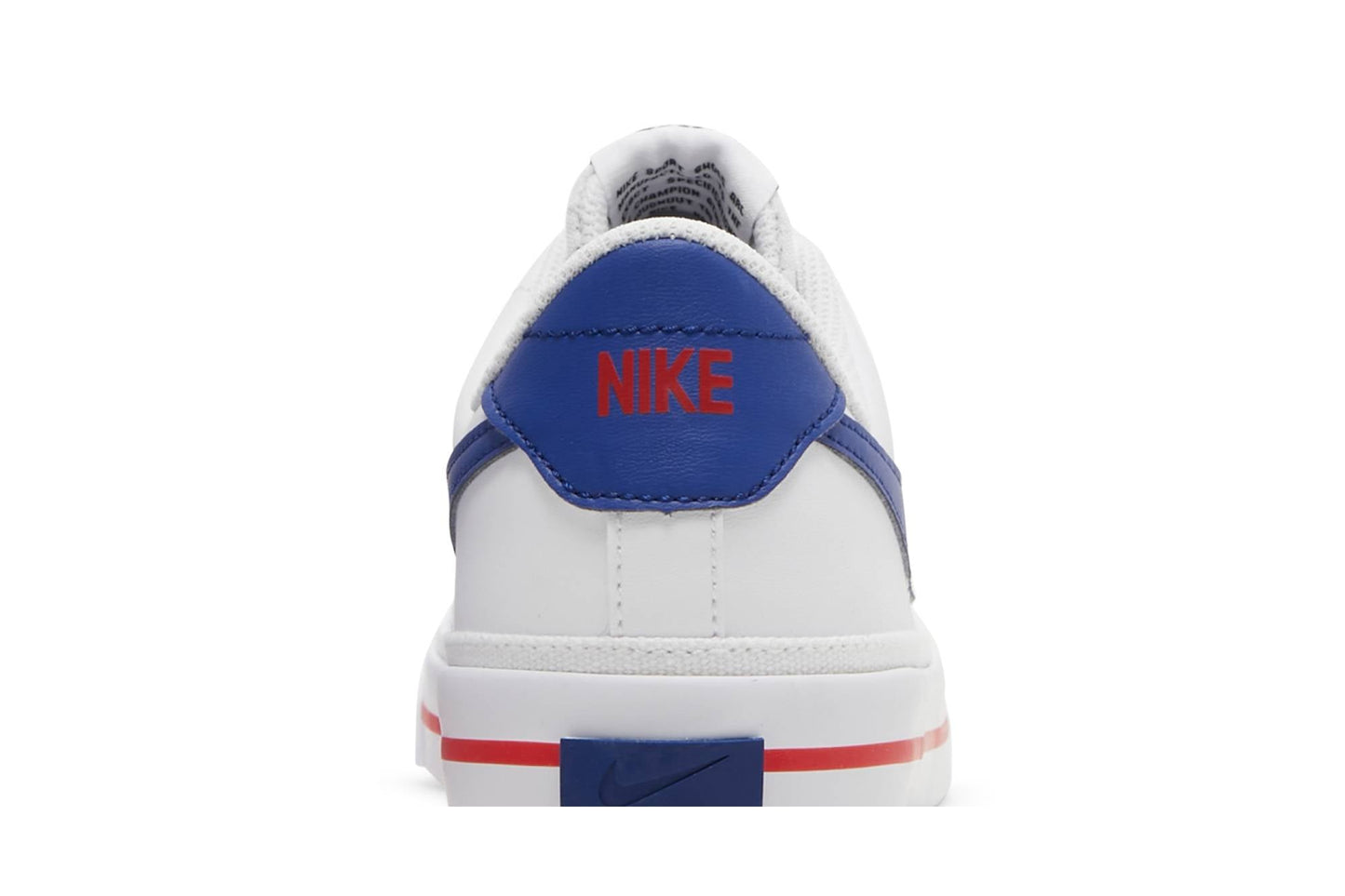 ( Youth ) Nike Court Legacy White Deep Royal Blue Red DA5380-107