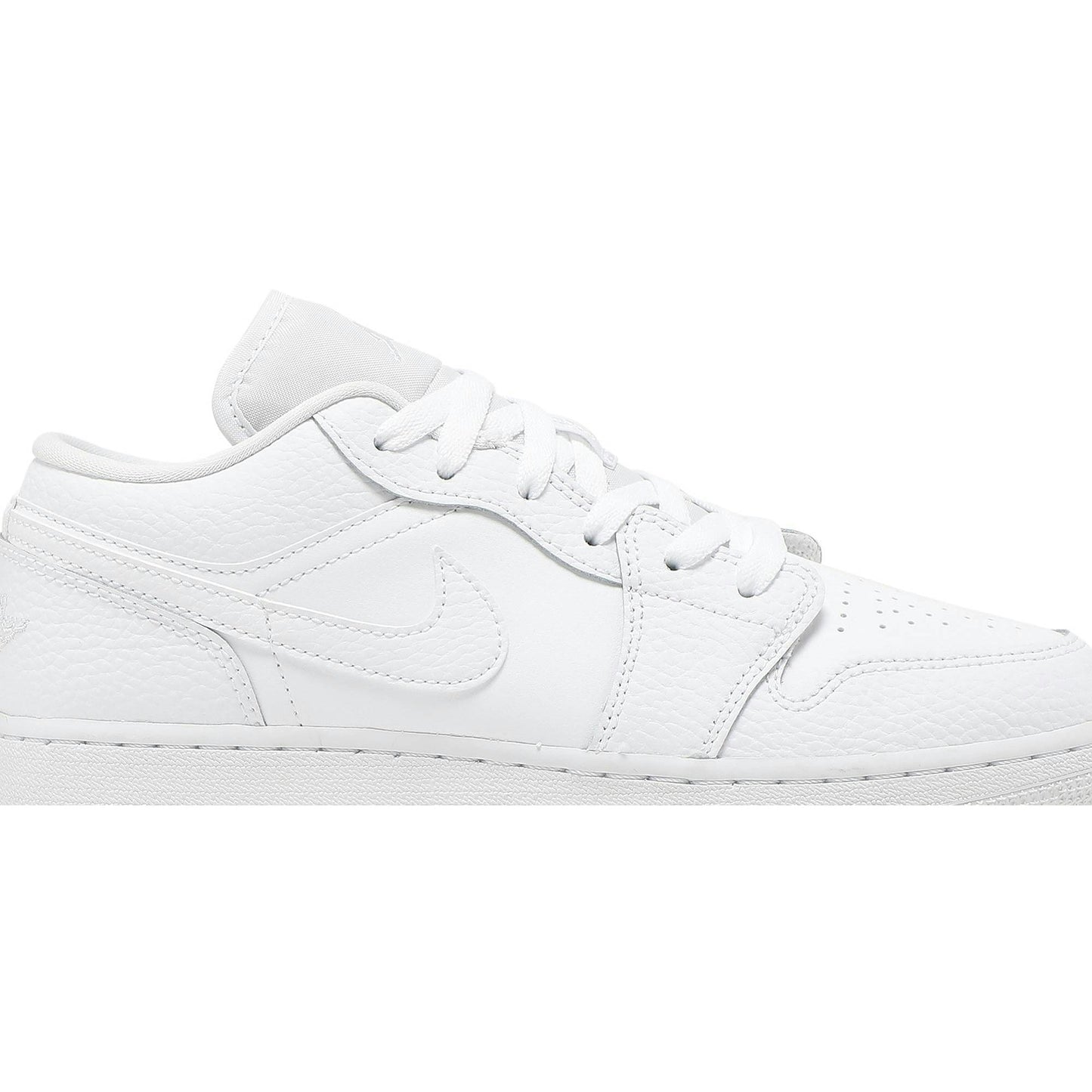 ( Grade School ) Air Jordan 1 Low Triple White 553560-130