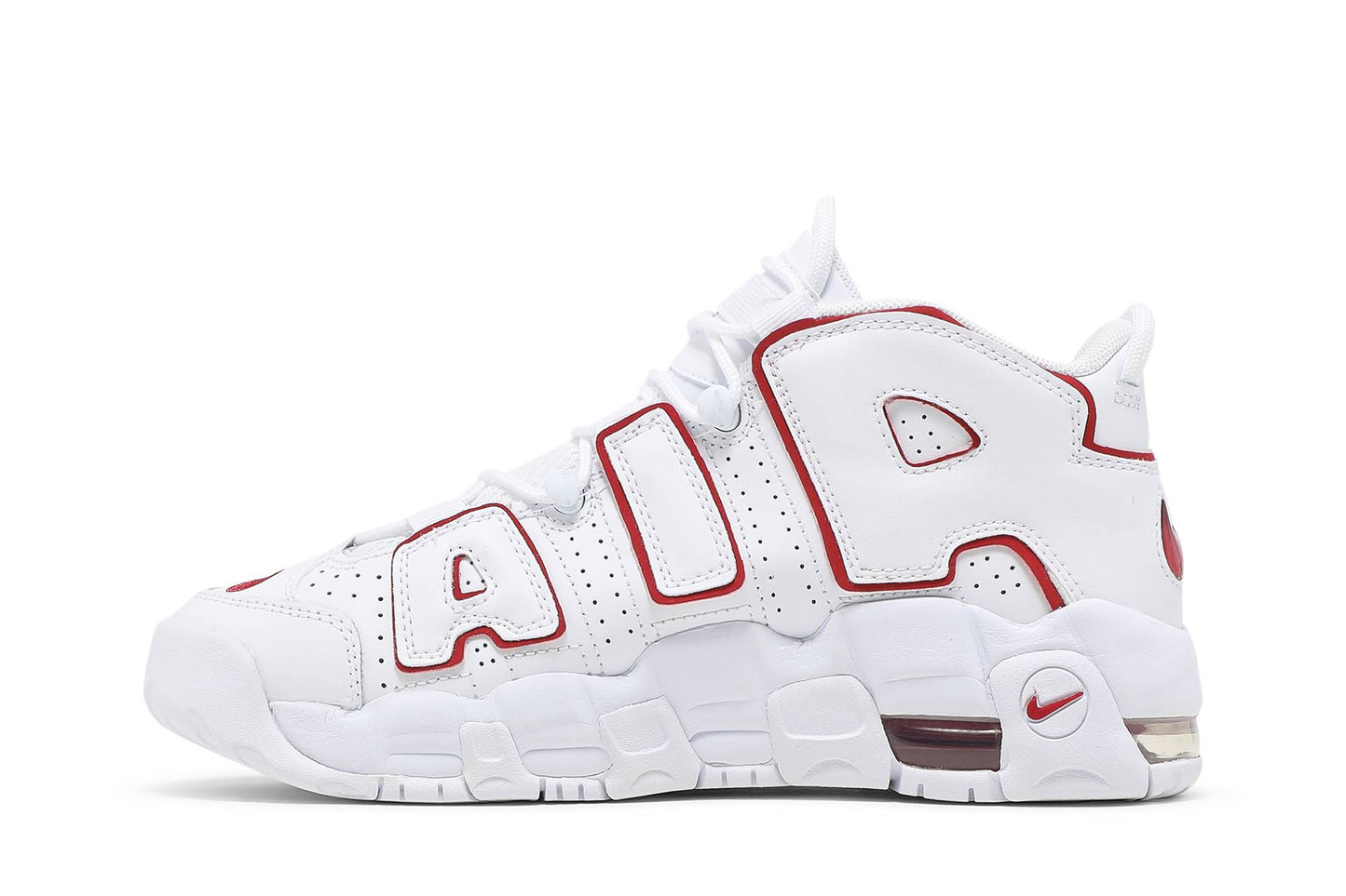 ( Grade School ) Nike Air More Uptempo 2021 White Varsity Red DJ5988-100