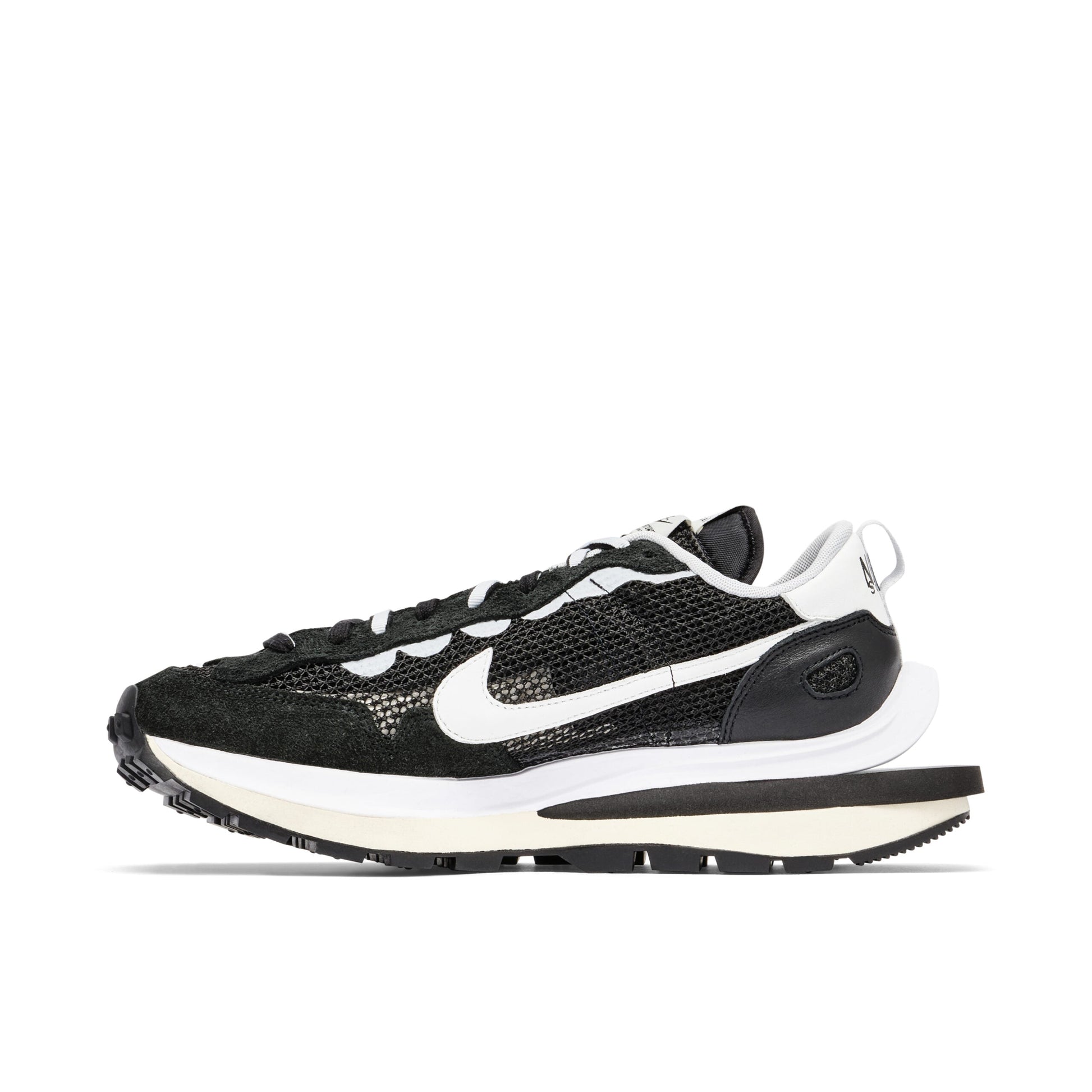 Sacai X Nike Vaporwaffle Black White