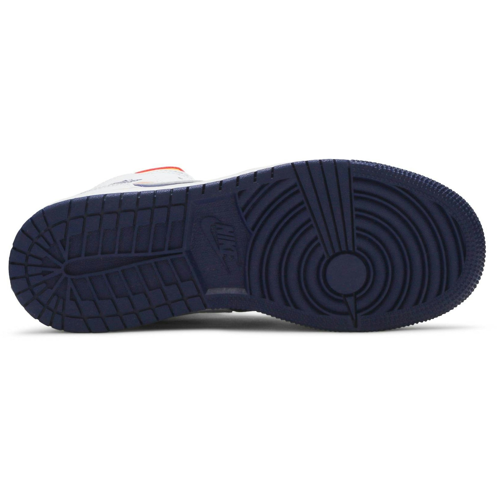 ( Grade School ) Air Jordan 1 Mid 'White Deep Royal Blue' 554725-131