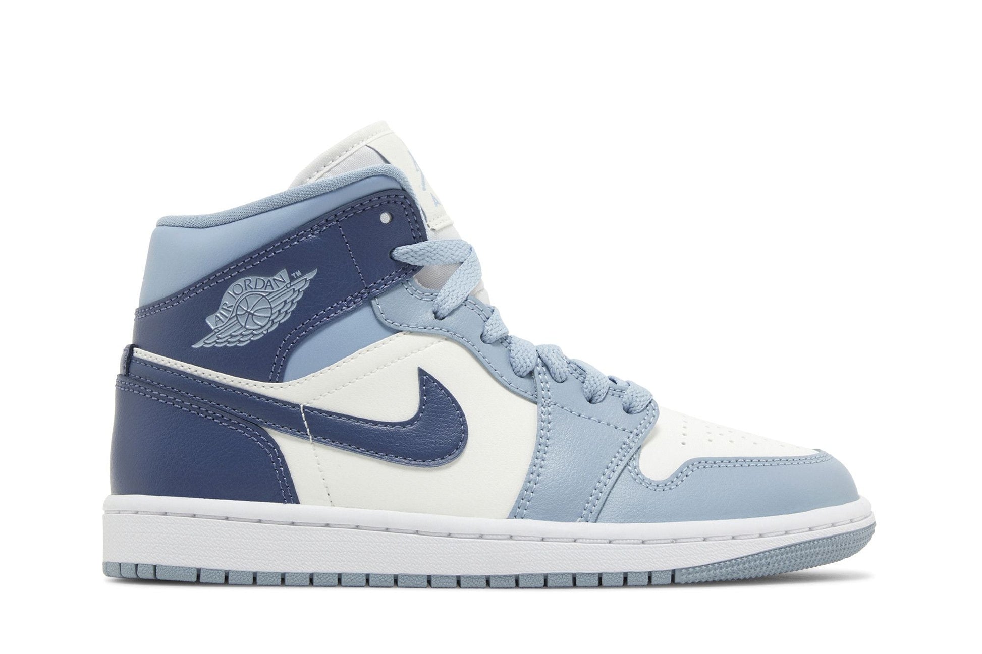 ( Women ) Air Jordan 1 Mid 'Sail Diffused Blue' BQ6472-140