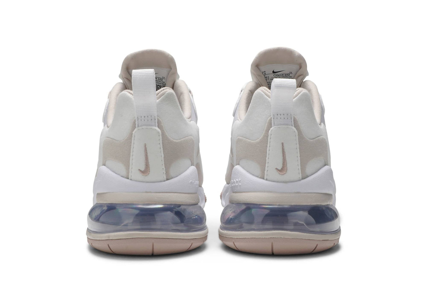 ( Women ) Nike Air Max 270 React Summit White Orewood Brown CJ0619-102