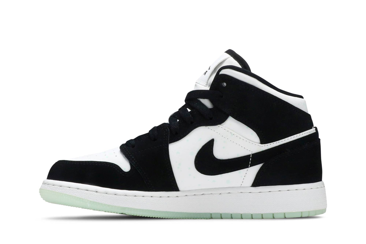 ( Grade School ) Air Jordan 1 Mid SE Glow In The Dark Panda BQ6931-103
