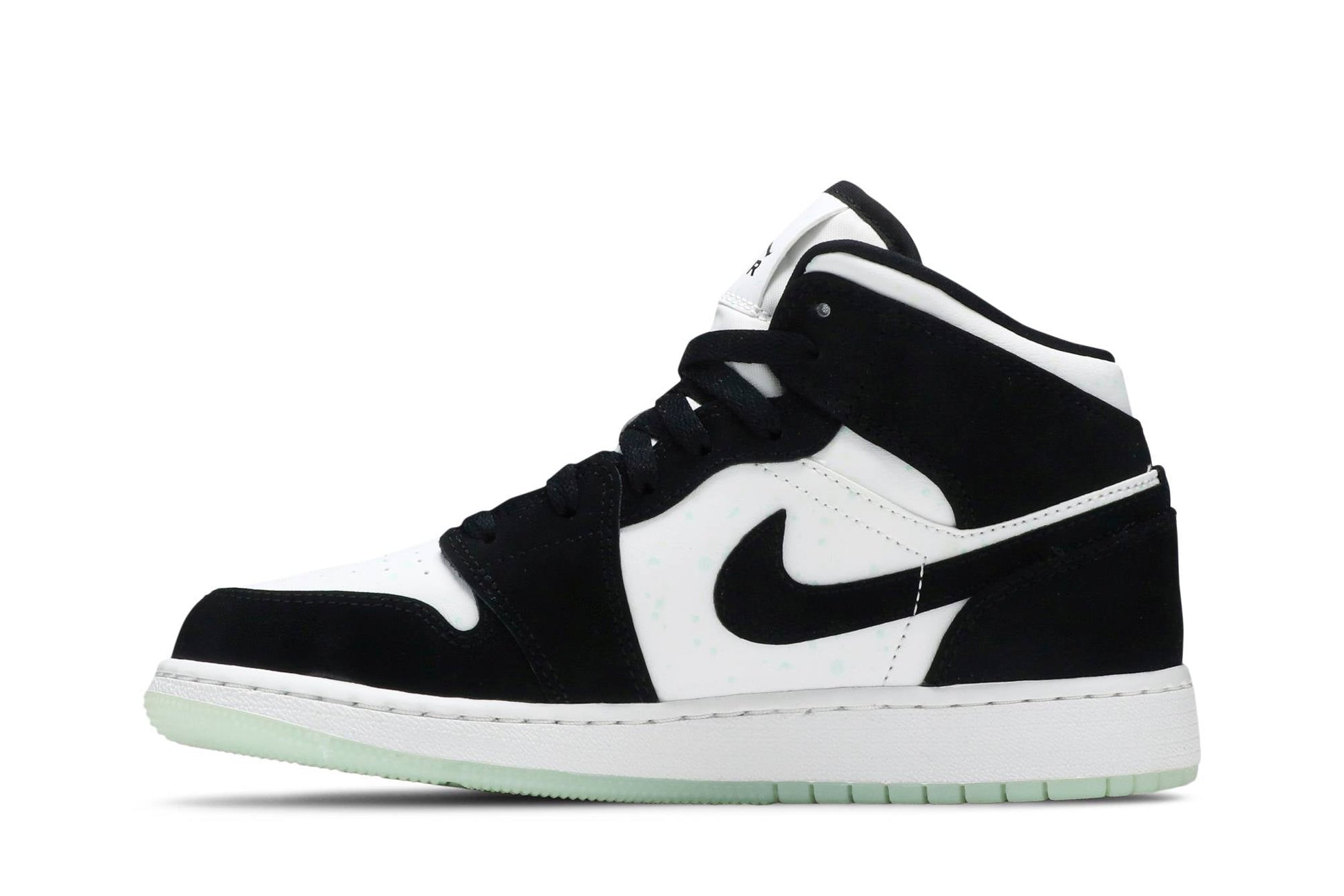 ( Grade School ) Air Jordan 1 Mid SE Glow In The Dark Panda BQ6931-103