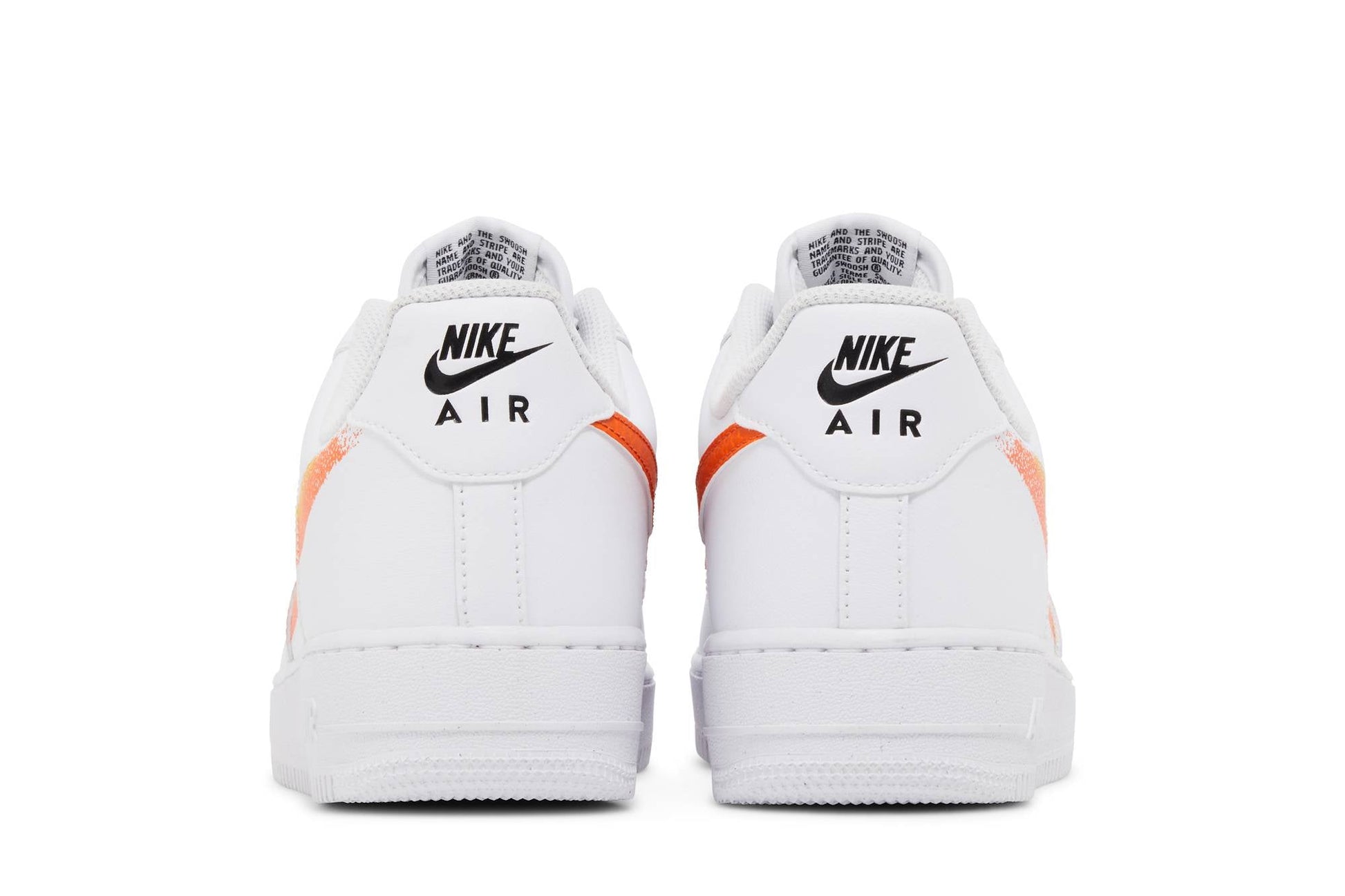 Nike Air Force 1 '07 'Spray Paint Swoosh – Safety Orange' FJ4228-100