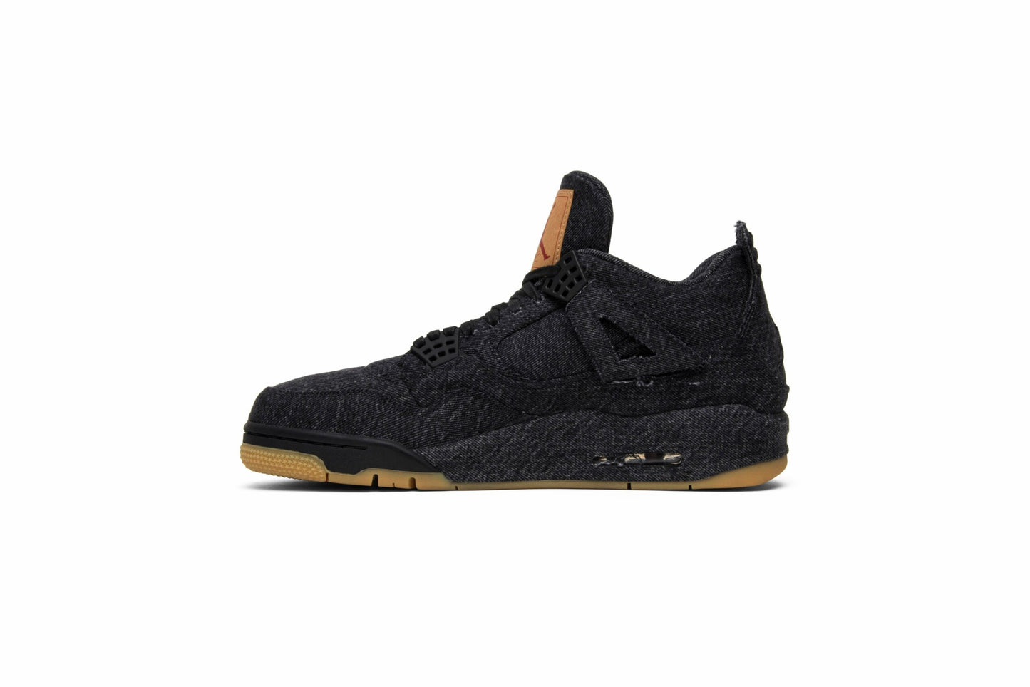 Levis X Air Jordan 4 Retro Black Denim ( Blank Tag ) AO2571-001
