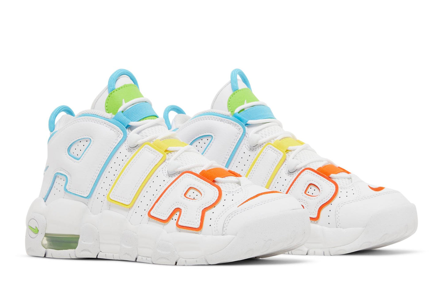 ( Grade School ) Nike Air More Uptempo White Rainbow FJ4624-100