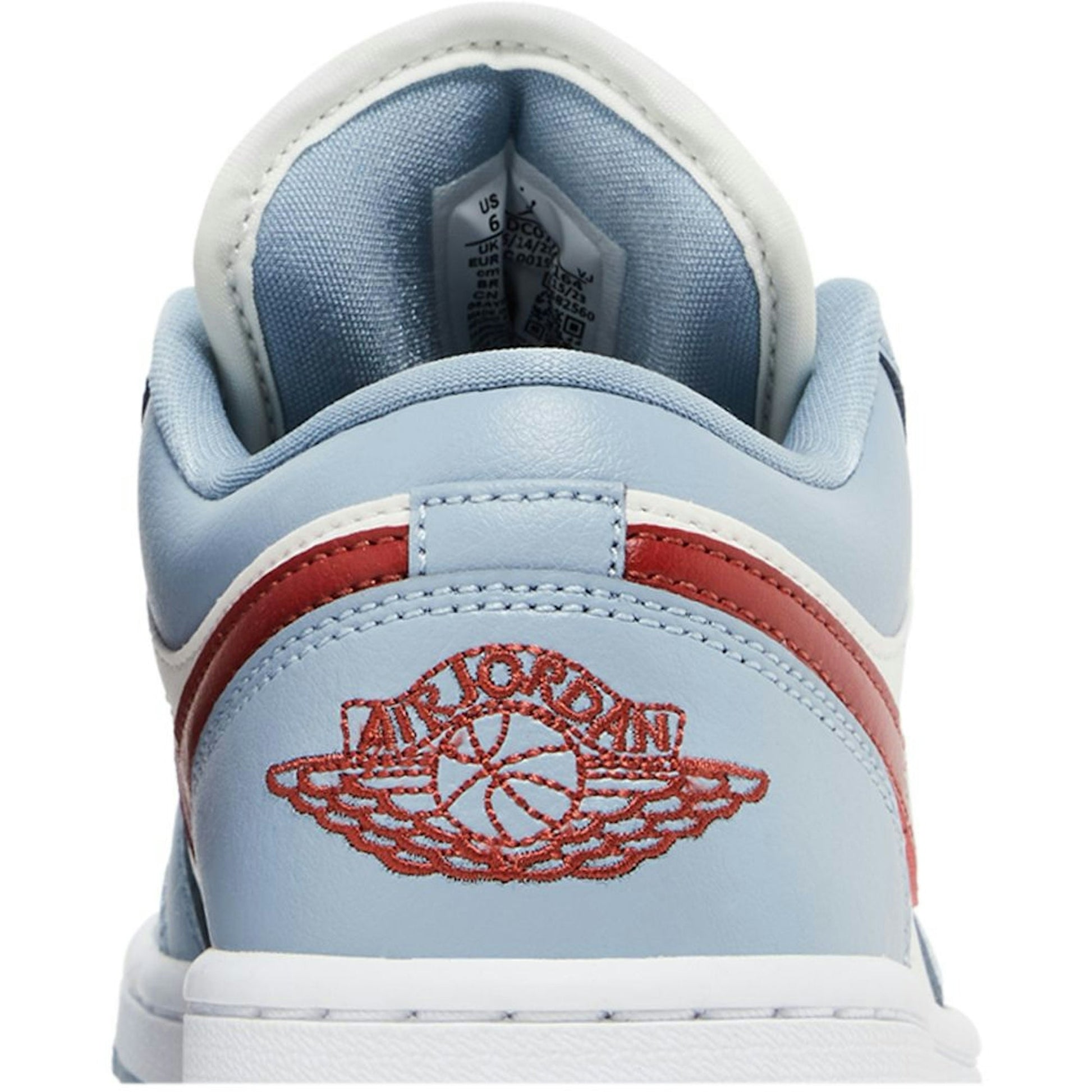 ( Women ) Air Jordan 1 Low Blue Whisper Dune Red DC0774-164
