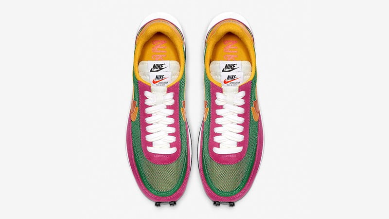 Nike LDWaffle X Sacai Green Pink