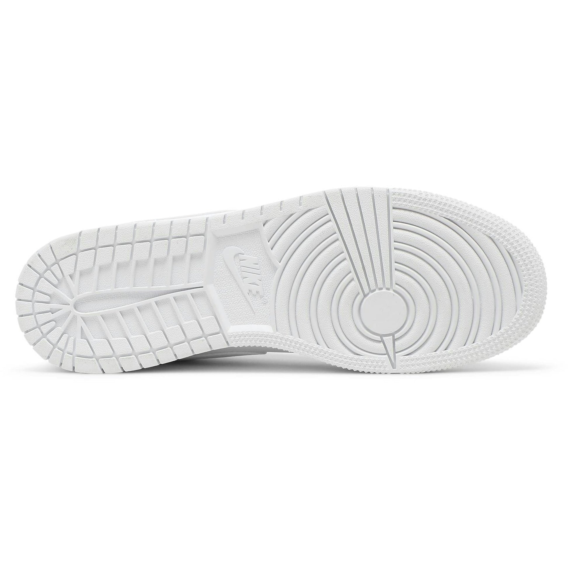 ( Grade School ) Air Jordan 1 Low Triple White 553560-130