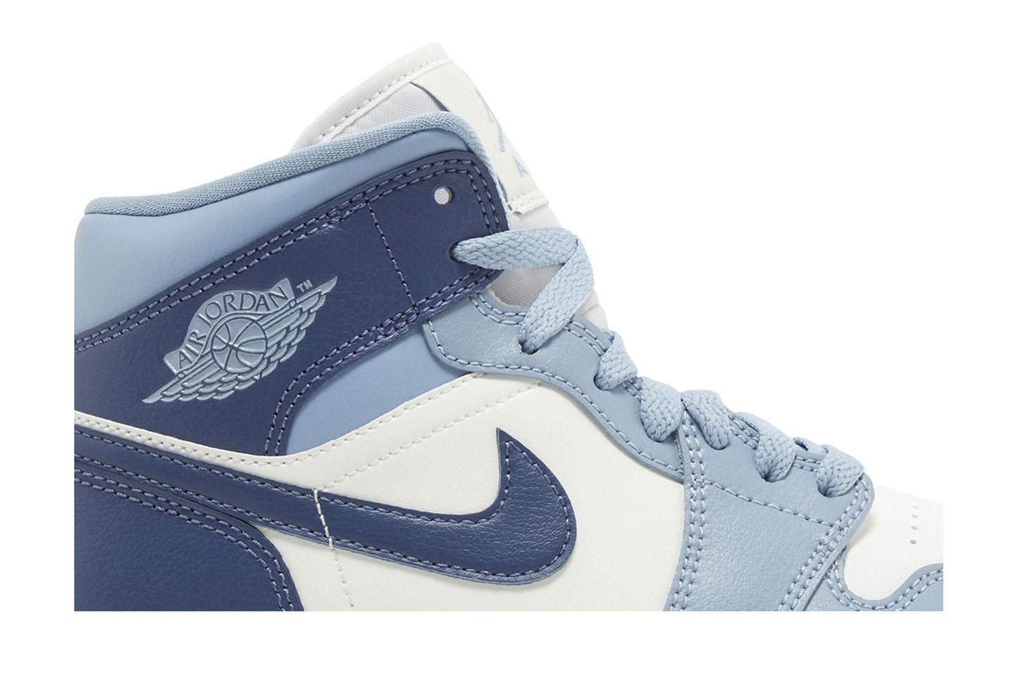 ( Women ) Air Jordan 1 Mid 'Sail Diffused Blue' BQ6472-140