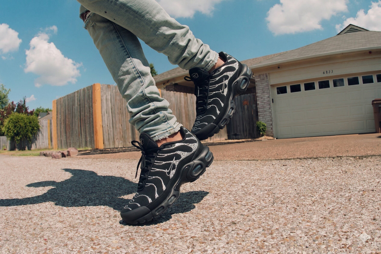 Nike Air Max Plus TN Black Crystal Rhinestone