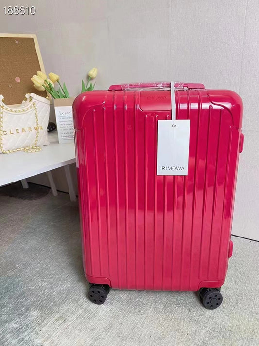 Bright Pink Hardside Spinner Luggage Suitcase with Wheels