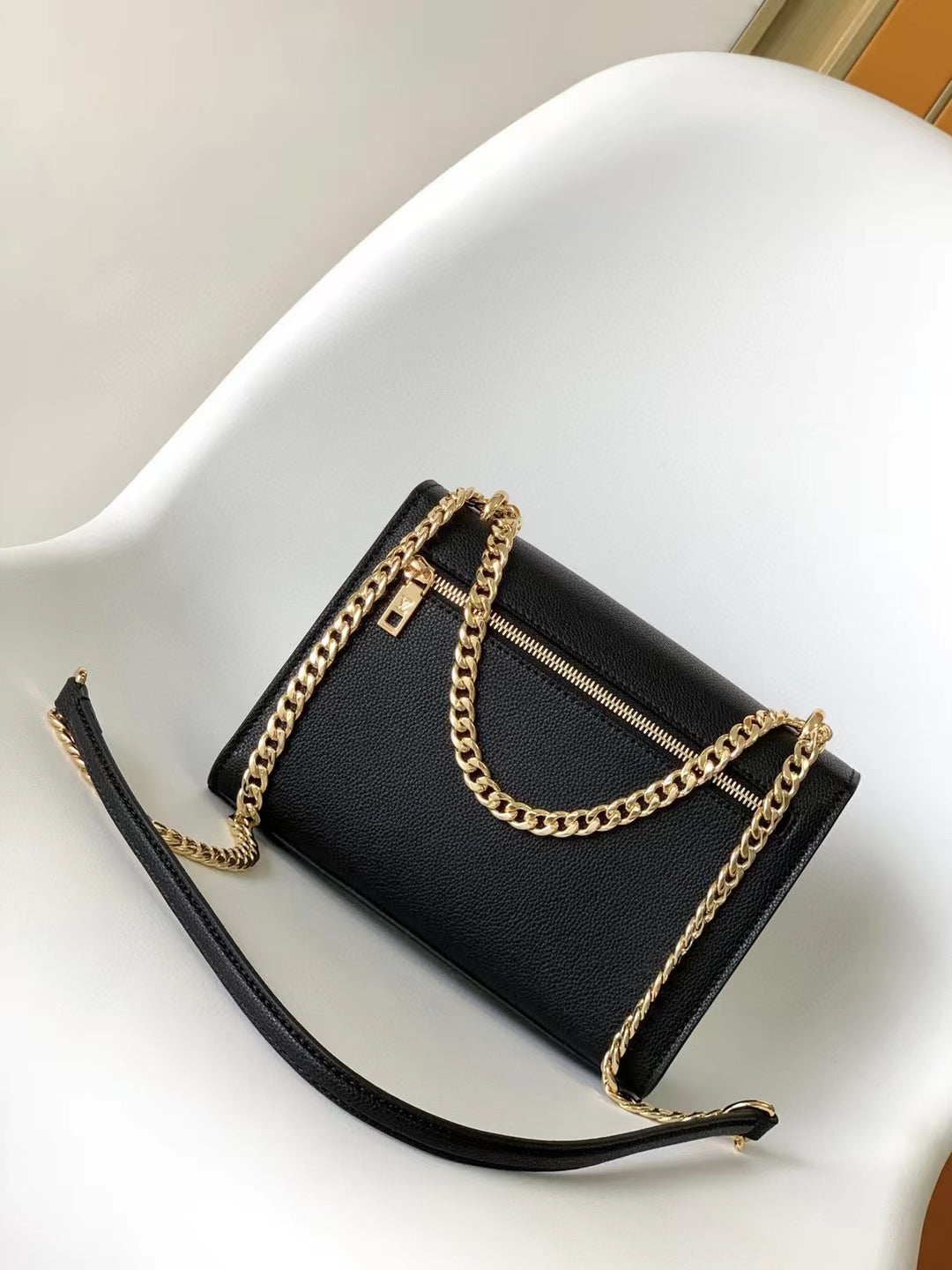 Louis Vuitton Lockme II BB Black &amp; Cream Calfskin Shoulder Bag