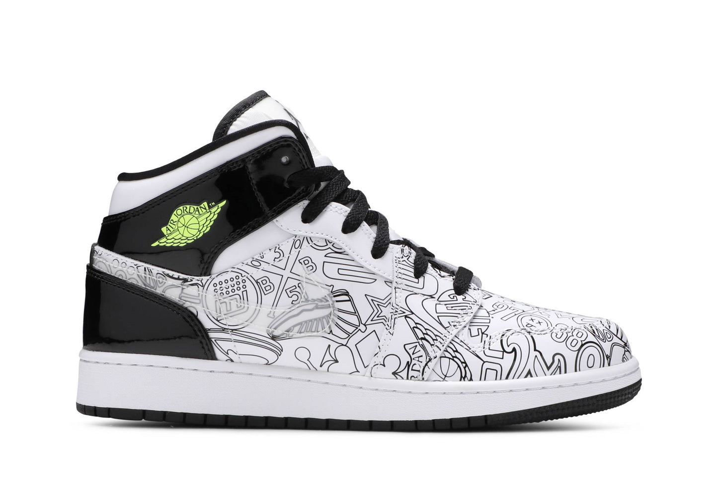 ( Grade School ) Air Jordan 1 Mid 'DIY' DC4099-100