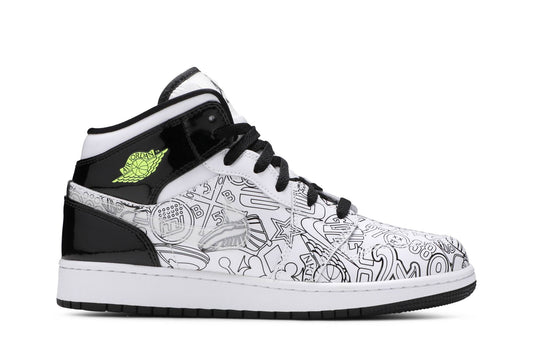 ( Grade School ) Air Jordan 1 Mid 'DIY' DC4099-100