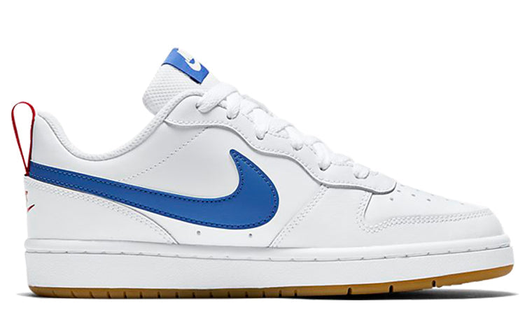 ( Youth ) Nike Court Borough Low 2 White Blue Red BQ5448-109