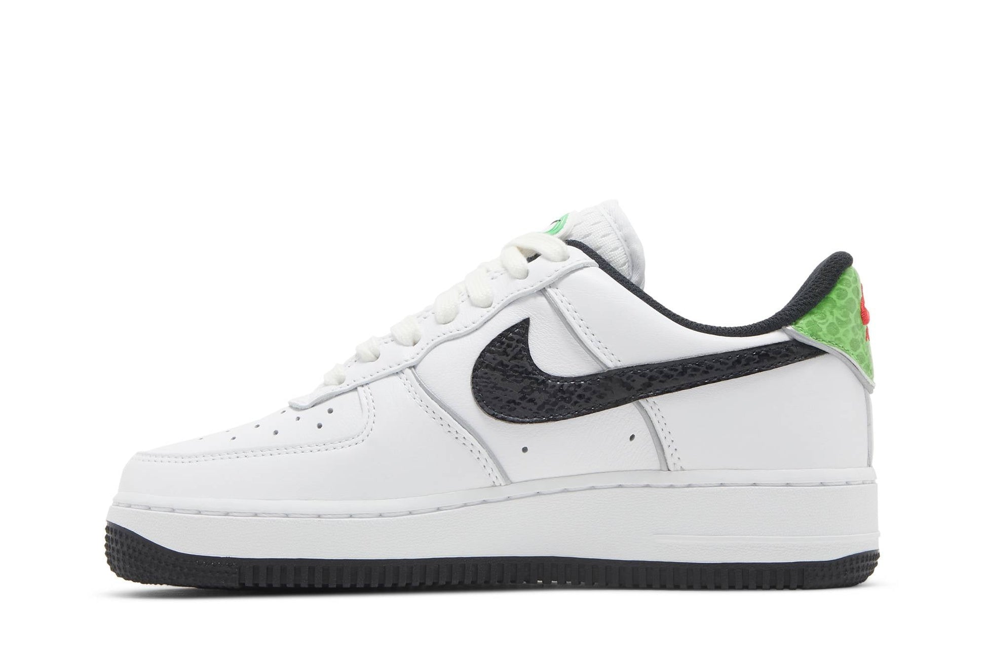 ( Women ) Nike Air Force 1 Low 07 Just Do ItSnakeskin White Black DV1492-101