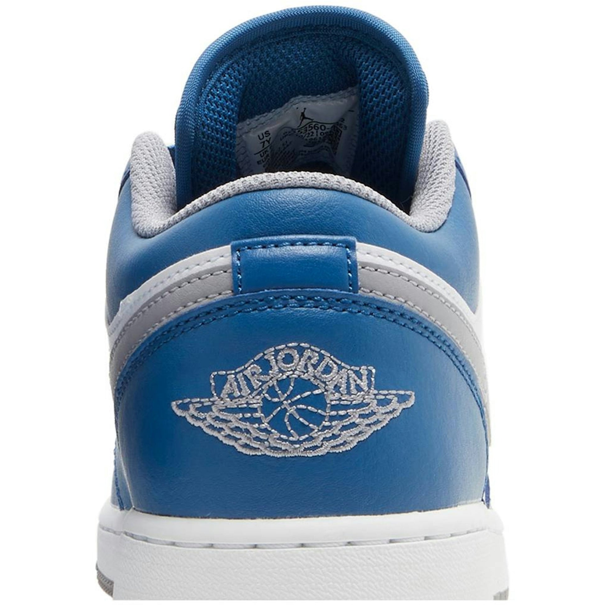 ( Grade School ) Air Jordan 1 Low 'True Blue Cement' 553560-412
