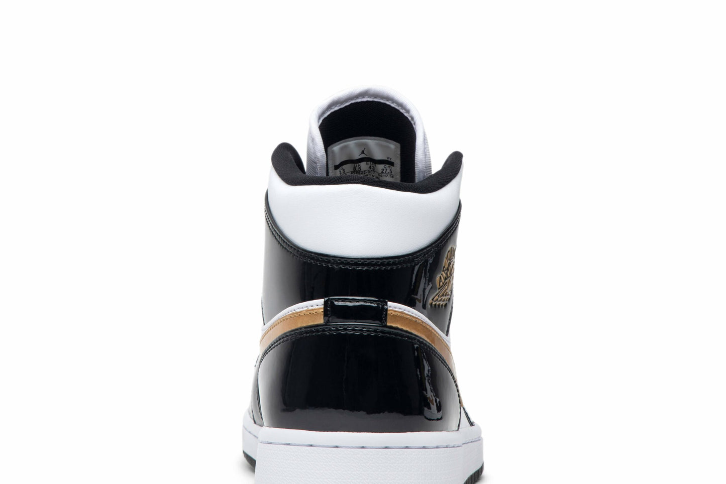 Air Jordan 1 Mid Patent Black Gold 852542-007