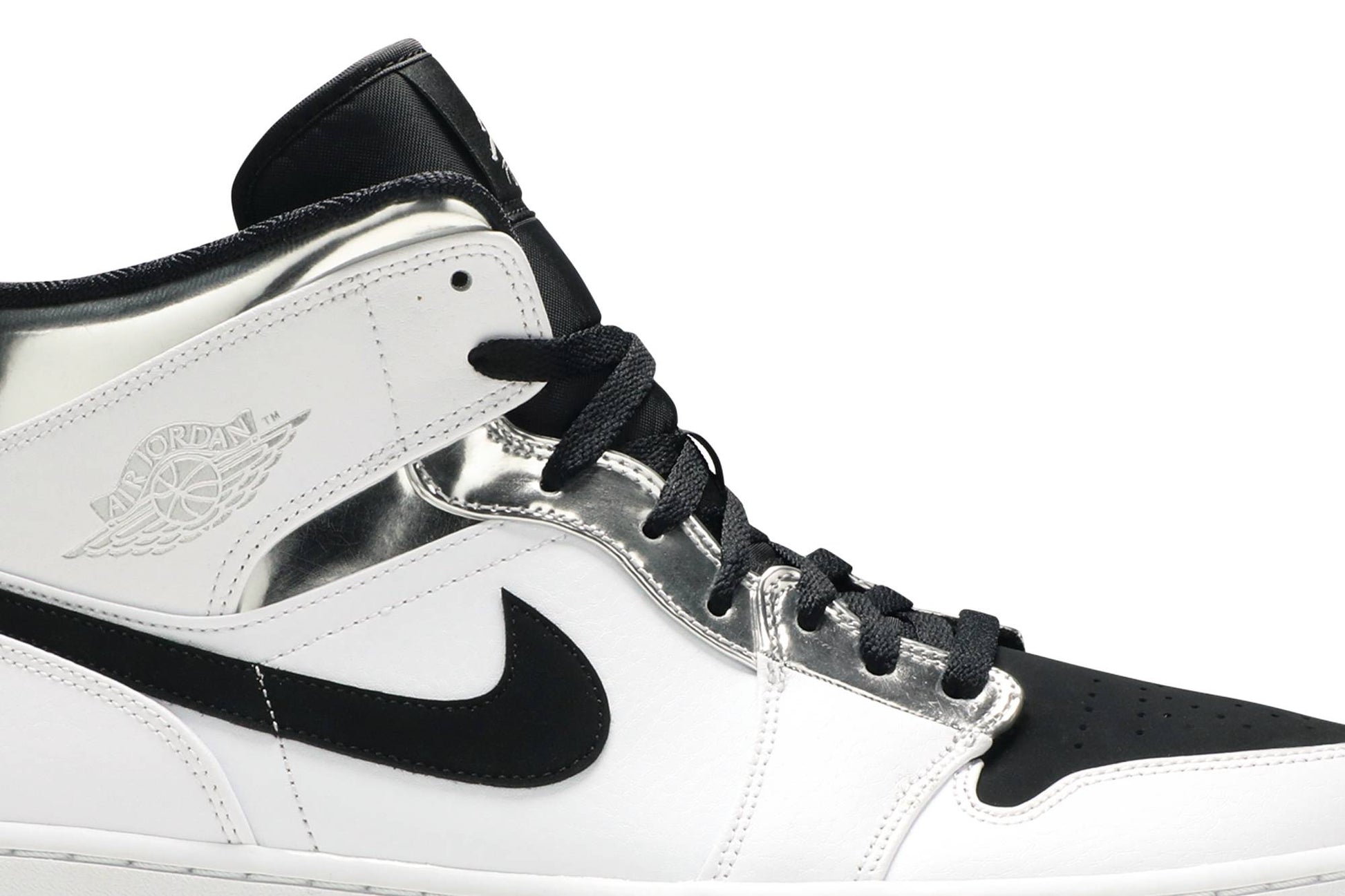 Air Jordan 1 Mid 'White Silver' 554724-121