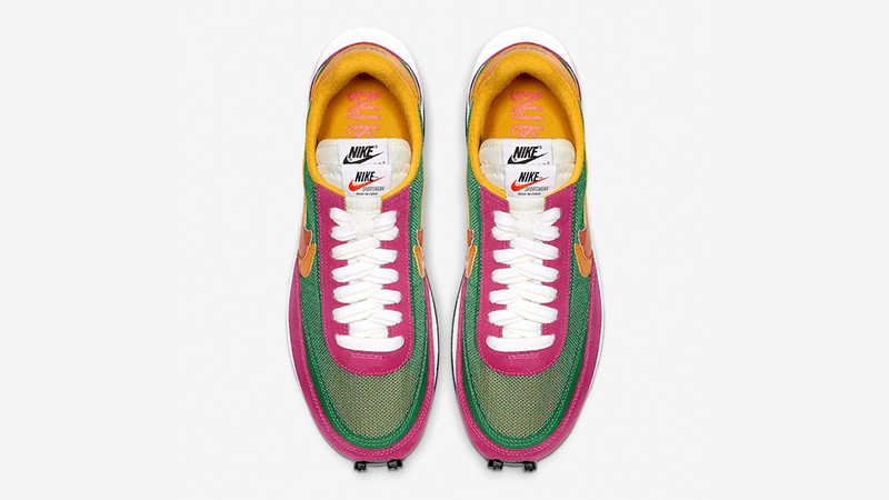 Nike LDWaffle X Sacai Green Pink