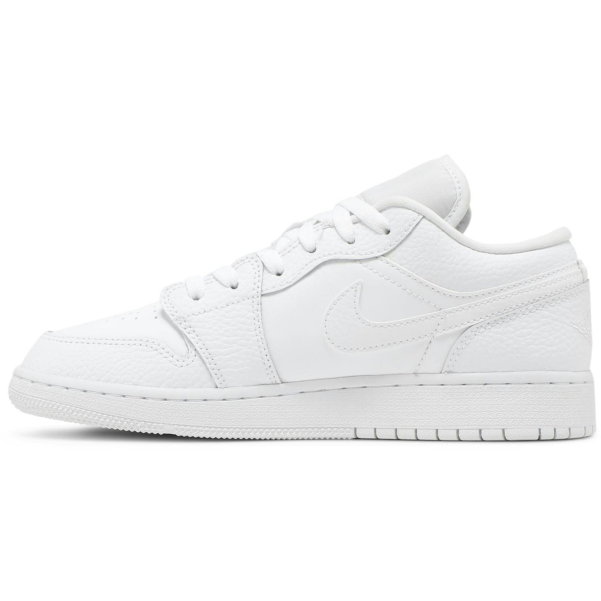 ( Grade School ) Air Jordan 1 Low Triple White 553560-130