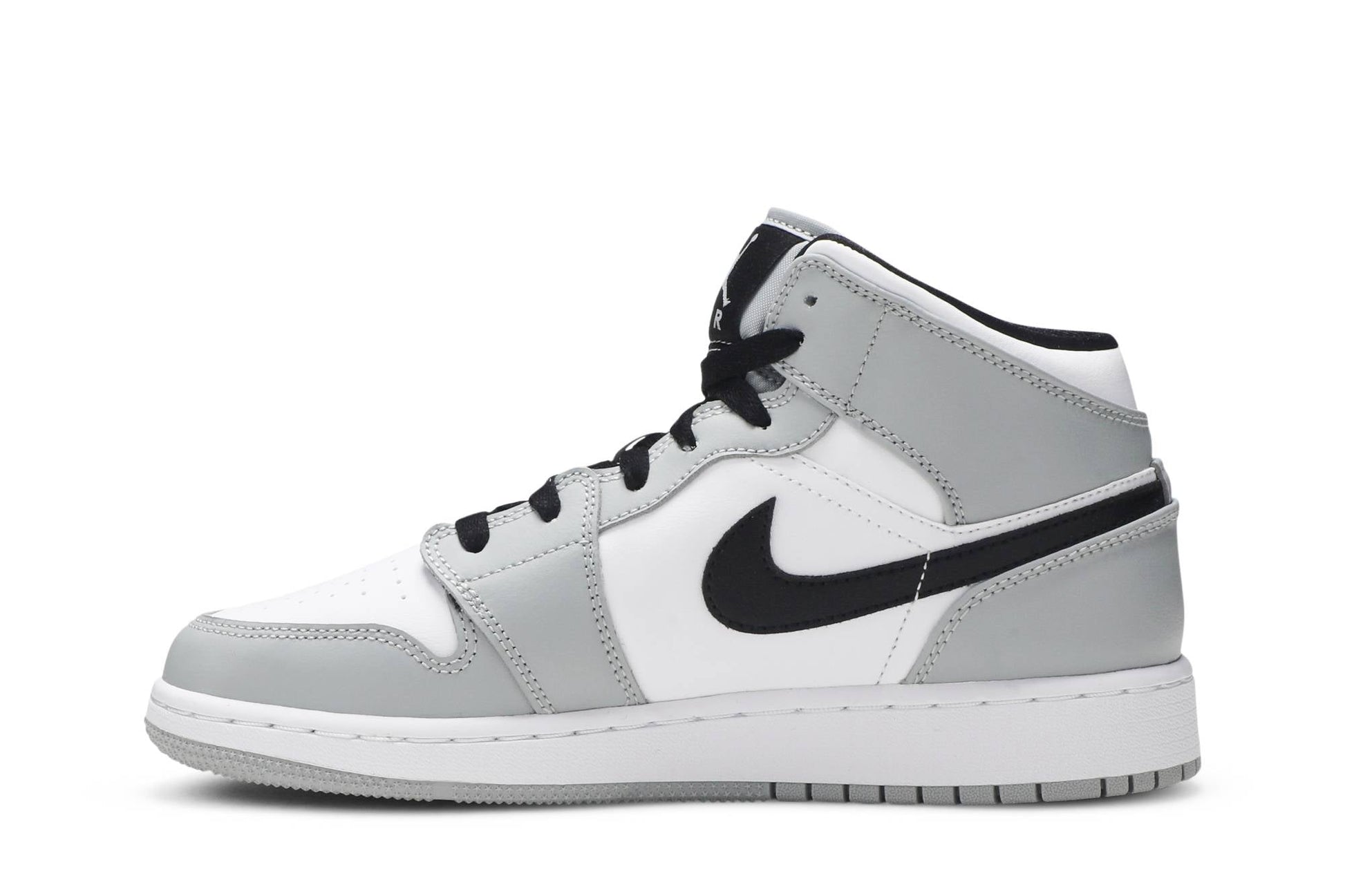 ( Grade School ) Air Jordan 1 Mid 'Light Smoke Grey' 554725-092