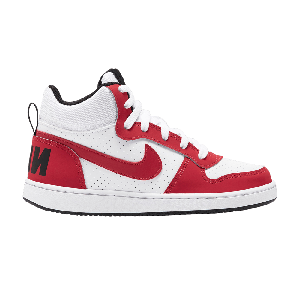 ( Grade School ) Nike Court Borough Mid 'Gym Red White' 839977-103