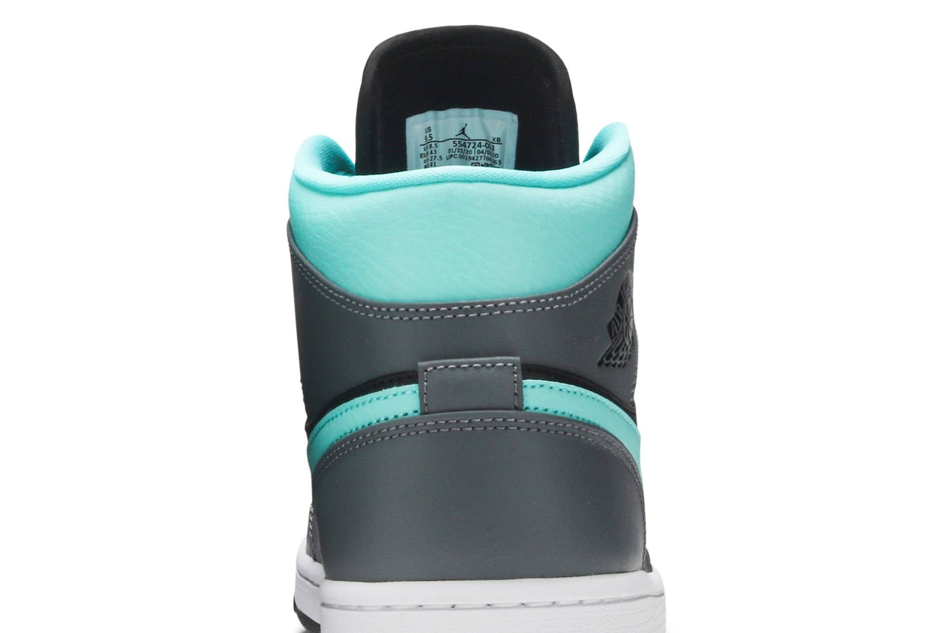 Air Jordan 1 Mid 'Grey Aqua' 554724-063