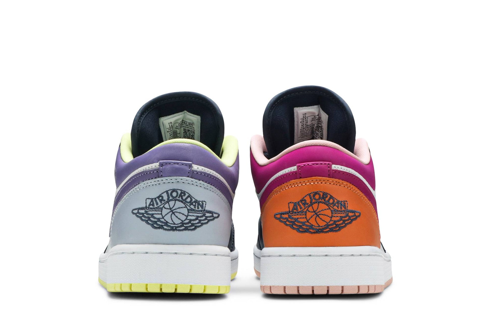 ( Women ) Air Jordan 1 Low SE 'Mismatched – Purple Magenta' DJ4342-400