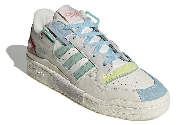 Adidas Originals Unisex Forum Exhibit Low Sneakers White/Pink/Blue GX4587