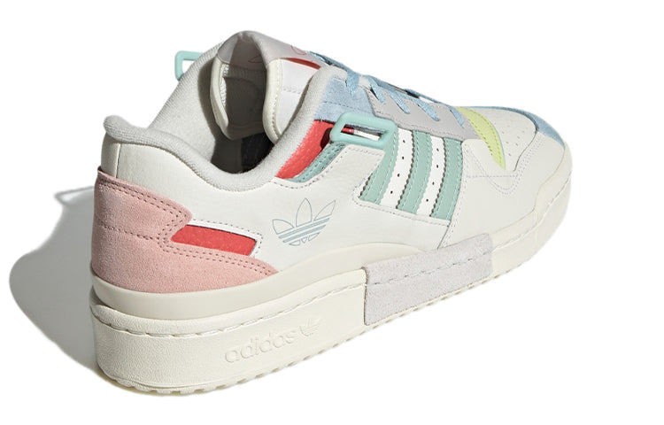 Adidas Originals Unisex Forum Exhibit Low Sneakers White/Pink/Blue GX4587