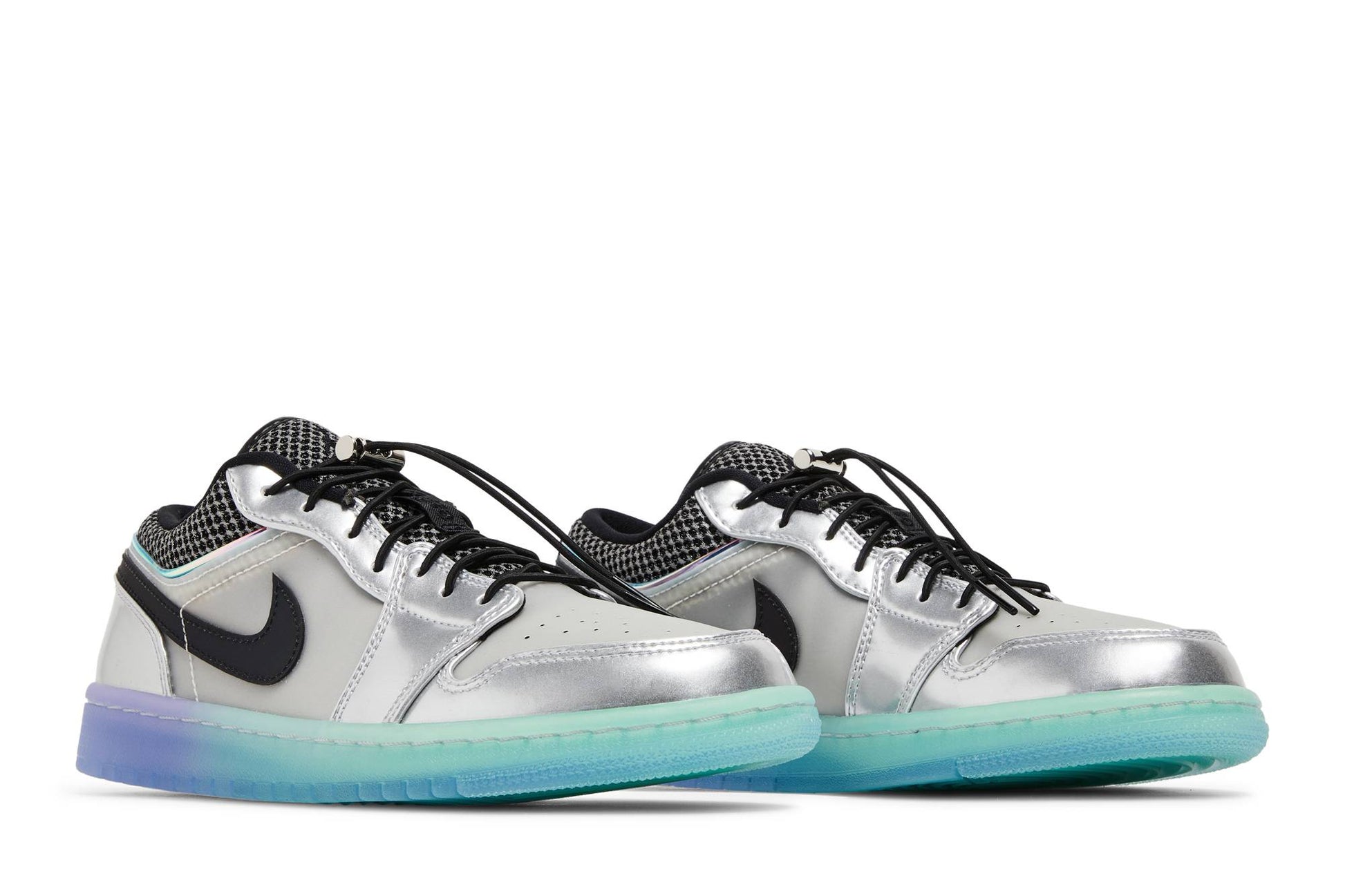 ( Women ) Air Jordan 1 Low SE 'Metallic Silver Gradient' DJ5199-109