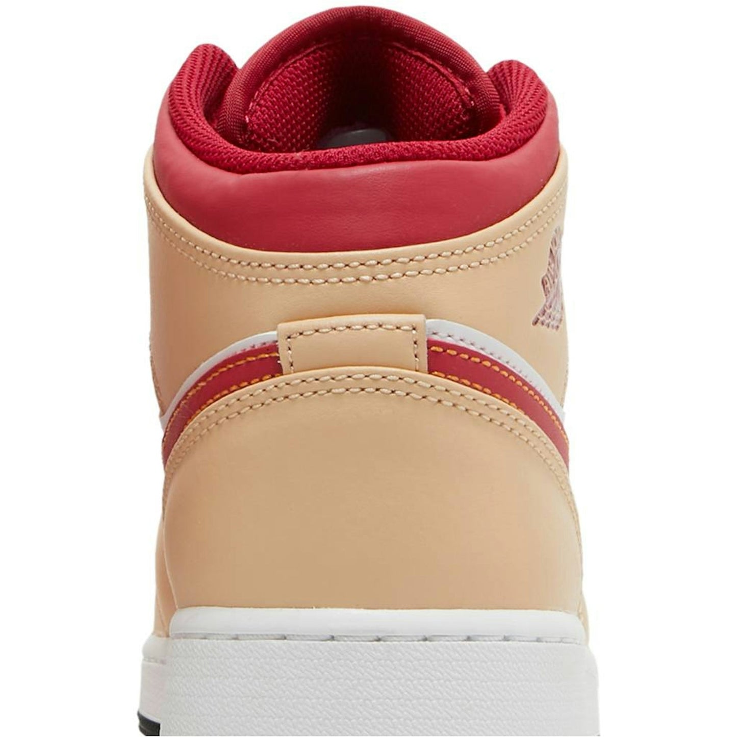 ( Grade School ) Air Jordan 1 Mid 'Beige Red' 554725-201