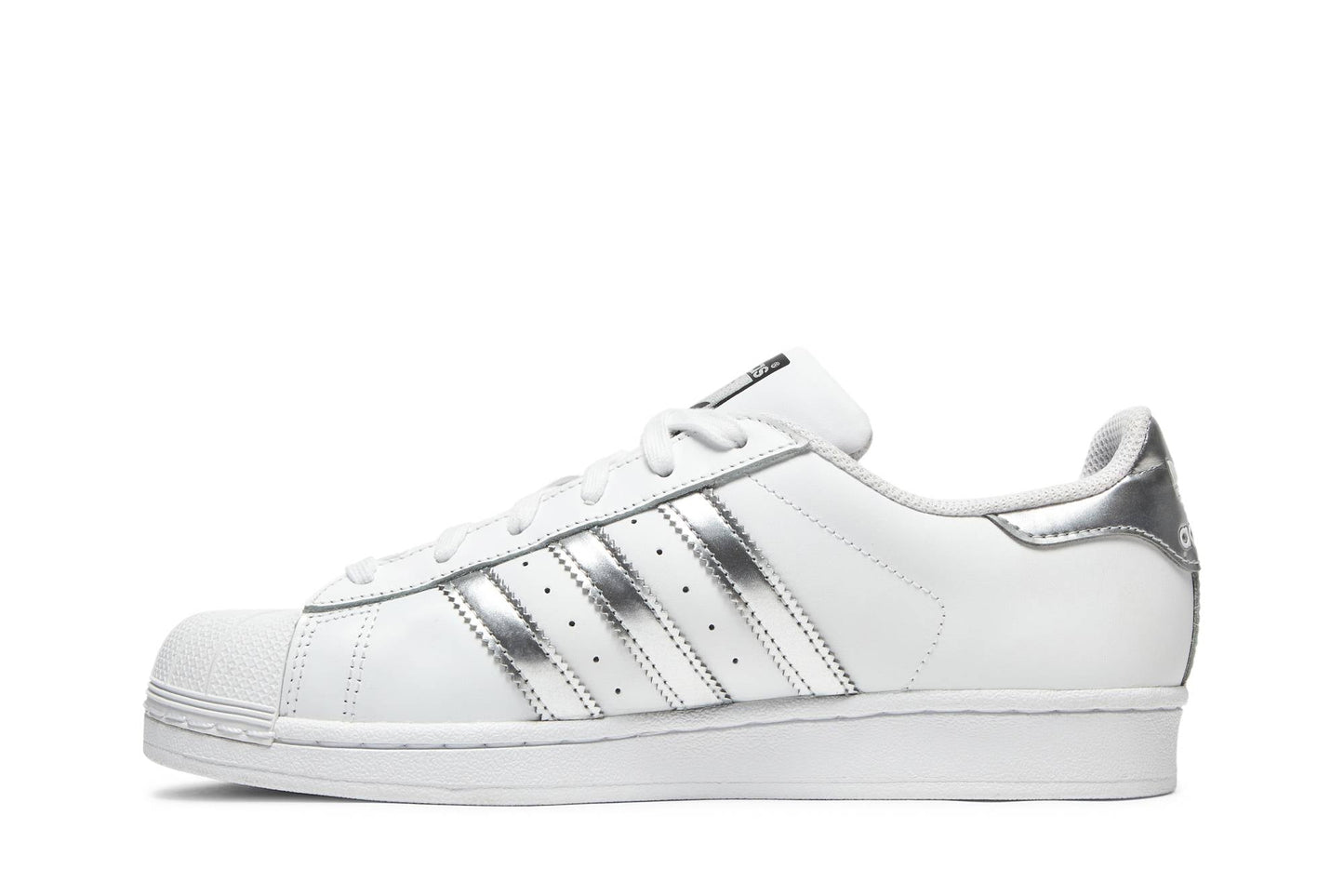 ( Women ) Adidas Superstar 'White Silver Metallic' AQ3091