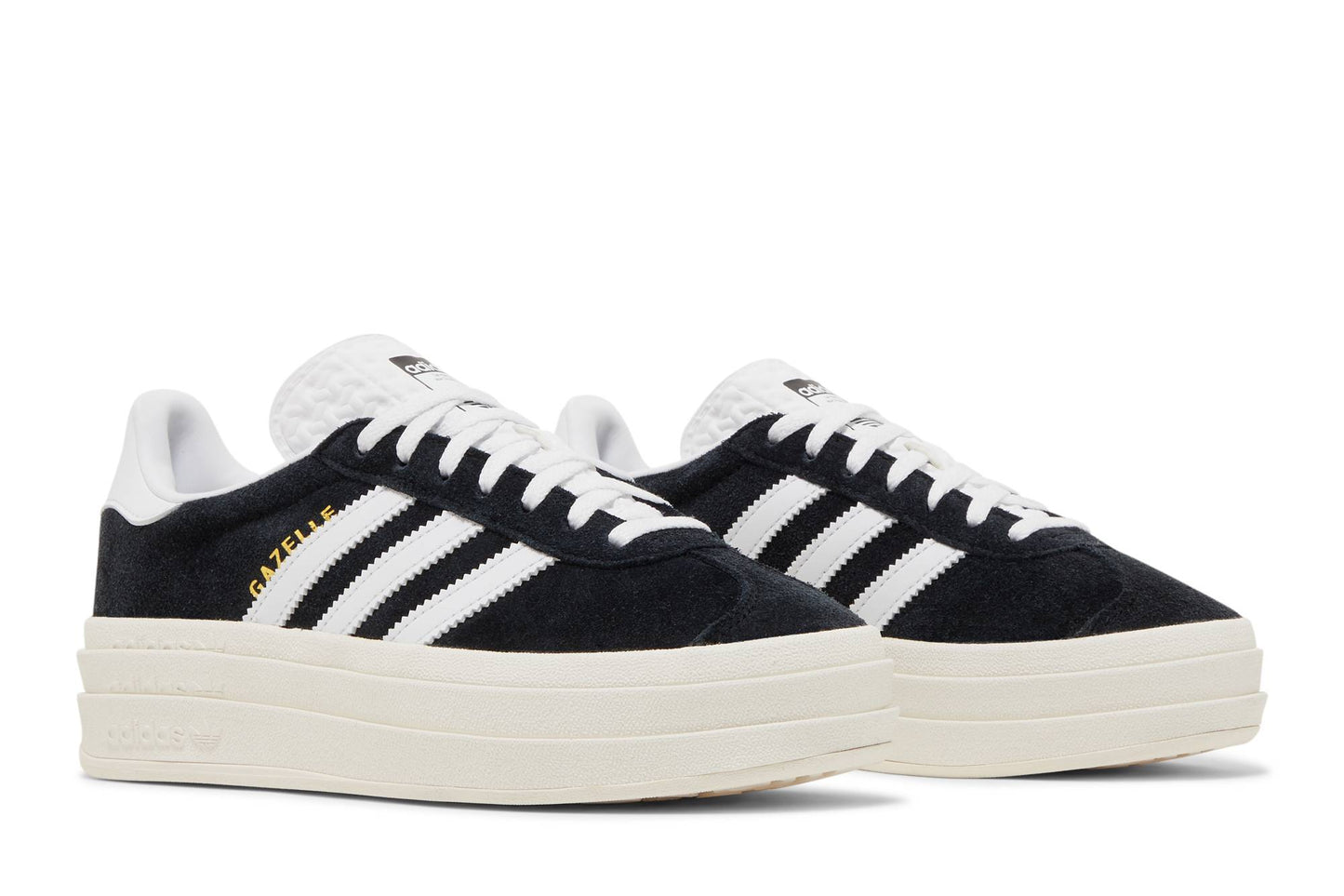 ( Women ) Adidas Gazelle Bold Black White HQ6912