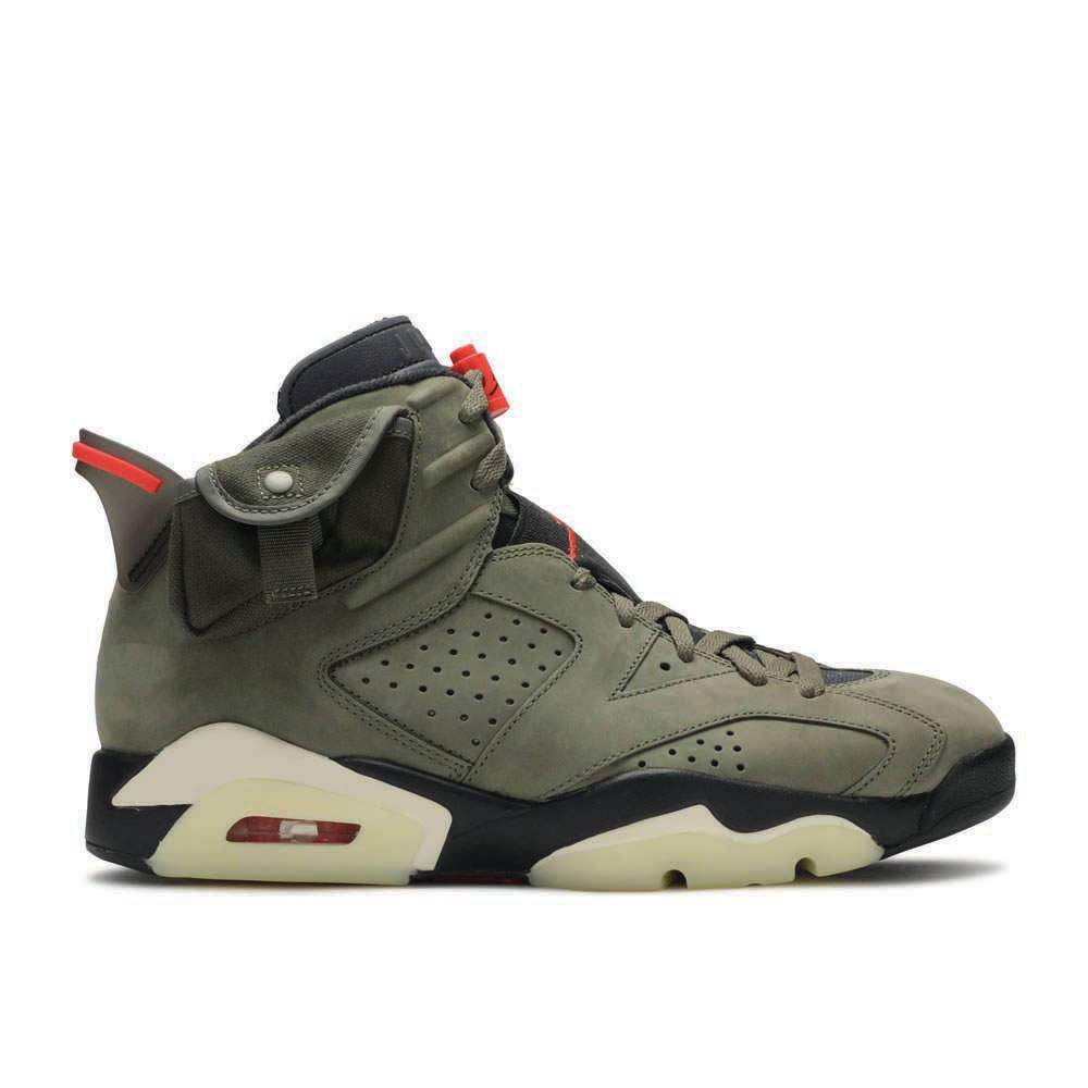 Travis Scott X Air Jordan 6 Retro 'Olive' Revered Footwear